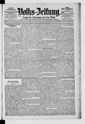 Volks-Zeitung vom 16.04.1875