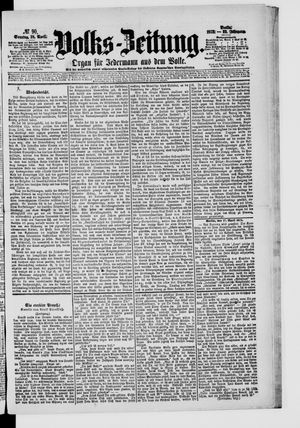 Volks-Zeitung vom 18.04.1875