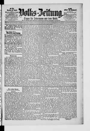 Volks-Zeitung vom 25.04.1875