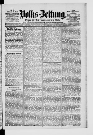Volks-Zeitung vom 28.04.1875