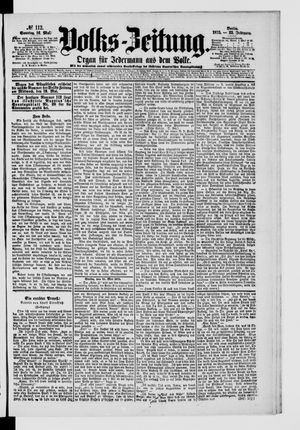 Volks-Zeitung vom 16.05.1875