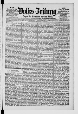 Volks-Zeitung vom 20.05.1875