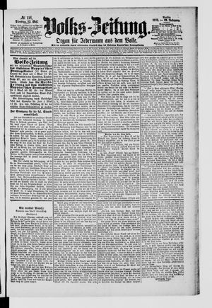 Volks-Zeitung vom 25.05.1875