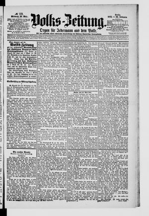 Volks-Zeitung vom 26.05.1875