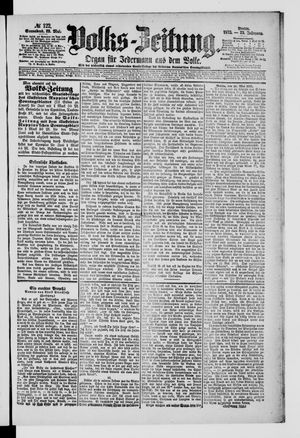 Volks-Zeitung vom 29.05.1875