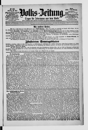 Volks-Zeitung vom 29.06.1875