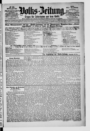 Volks-Zeitung vom 30.06.1875
