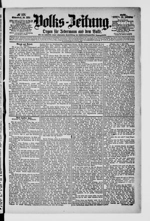 Volks-Zeitung vom 10.07.1875