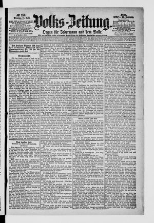 Volks-Zeitung vom 11.07.1875