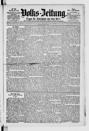 Volks-Zeitung vom 20.07.1875