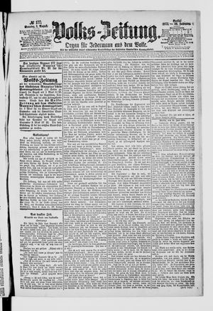 Volks-Zeitung vom 01.08.1875