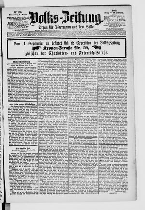 Volks-Zeitung vom 05.08.1875