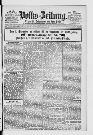 Volks-Zeitung vom 13.08.1875