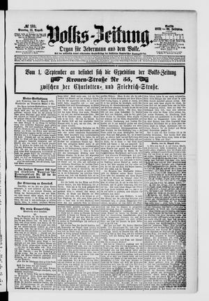 Volks-Zeitung vom 15.08.1875