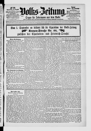 Volks-Zeitung vom 19.08.1875