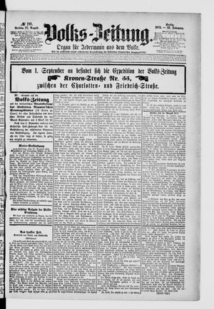 Volks-Zeitung vom 27.08.1875