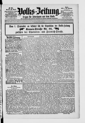 Volks-Zeitung on Aug 29, 1875