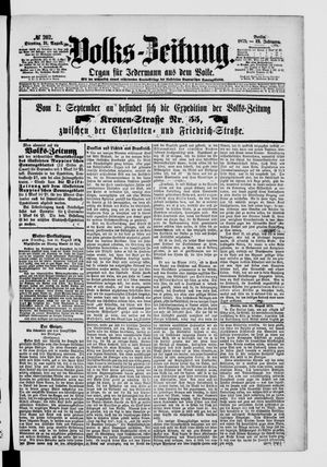 Volks-Zeitung vom 31.08.1875