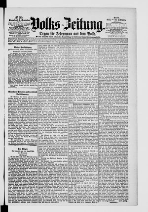 Volks-Zeitung vom 04.09.1875