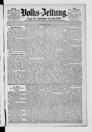 Volks-Zeitung vom 07.09.1875