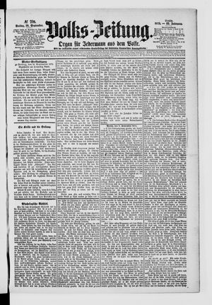 Volks-Zeitung vom 10.09.1875