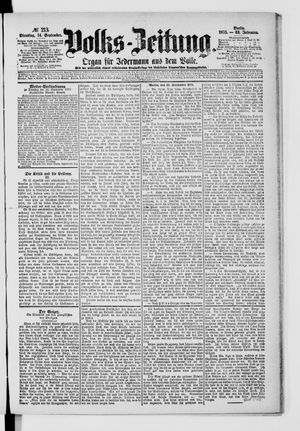 Volks-Zeitung vom 14.09.1875