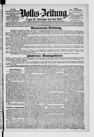 Volks-Zeitung vom 23.09.1875
