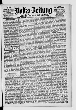 Volks-Zeitung vom 26.09.1875