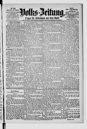 Volks-Zeitung vom 14.10.1875