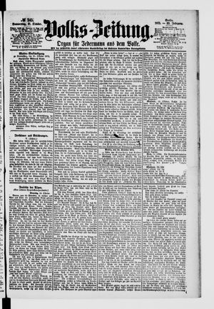 Volks-Zeitung vom 21.10.1875