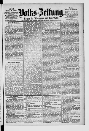 Volks-Zeitung vom 26.10.1875