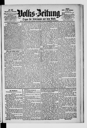 Volks-Zeitung vom 06.11.1875