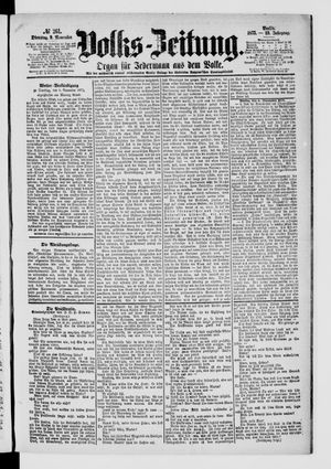 Volks-Zeitung vom 09.11.1875