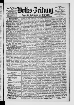 Volks-Zeitung on Nov 10, 1875