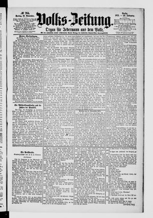Volks-Zeitung vom 12.11.1875