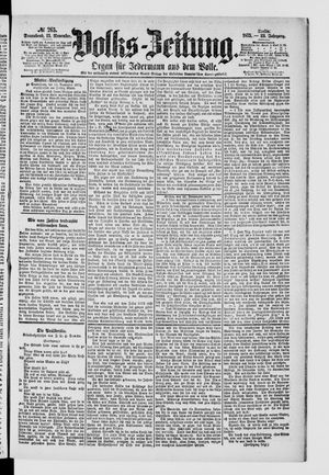 Volks-Zeitung vom 13.11.1875