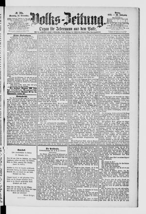 Volks-Zeitung vom 14.11.1875