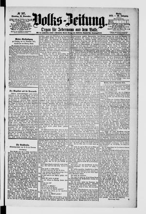 Volks-Zeitung vom 16.11.1875