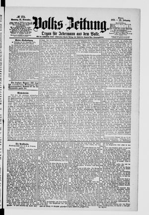 Volks-Zeitung vom 21.11.1875