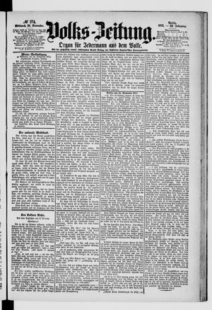 Volks-Zeitung vom 24.11.1875