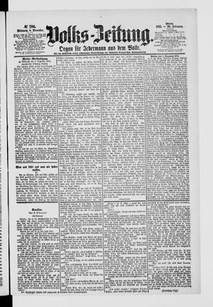 Volks-Zeitung vom 08.12.1875