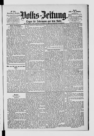 Volks-Zeitung vom 09.12.1875