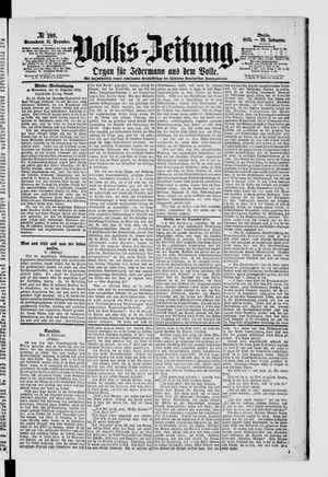 Volks-Zeitung vom 11.12.1875