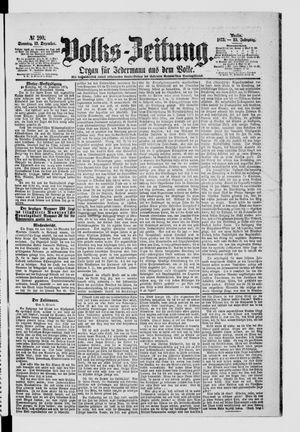 Volks-Zeitung vom 12.12.1875