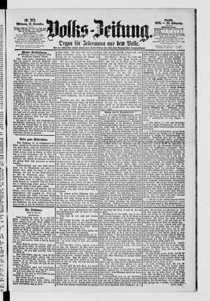 Volks-Zeitung vom 15.12.1875