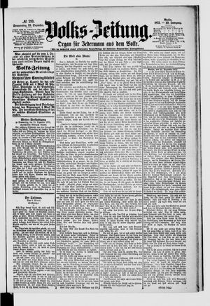 Volks-Zeitung vom 23.12.1875
