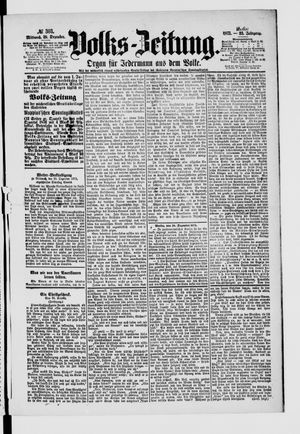 Volks-Zeitung vom 29.12.1875