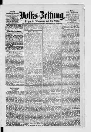 Volks-Zeitung vom 30.12.1875