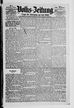Volks-Zeitung vom 01.01.1876