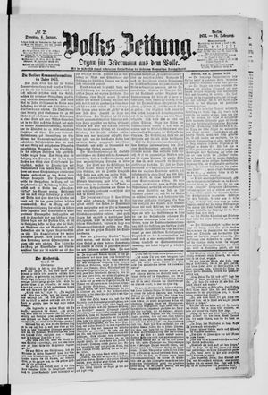 Volks-Zeitung on Jan 4, 1876